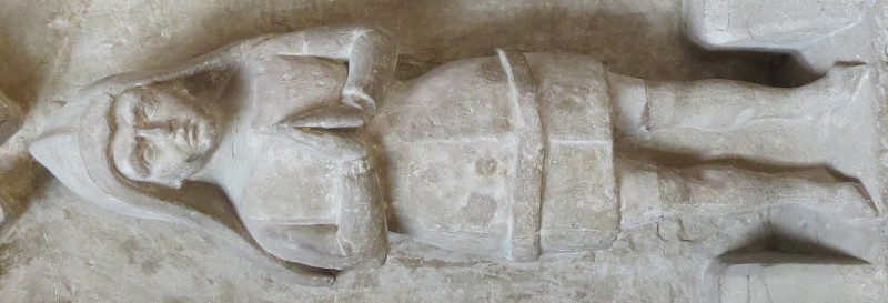 Switzerland La Sarraz - Chapelle St Antoine Francois I de La Sarra 1363 tomb 1390